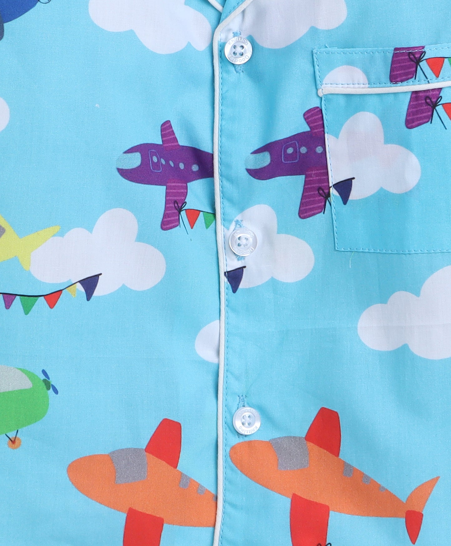 Aeroplanes Print- Blue