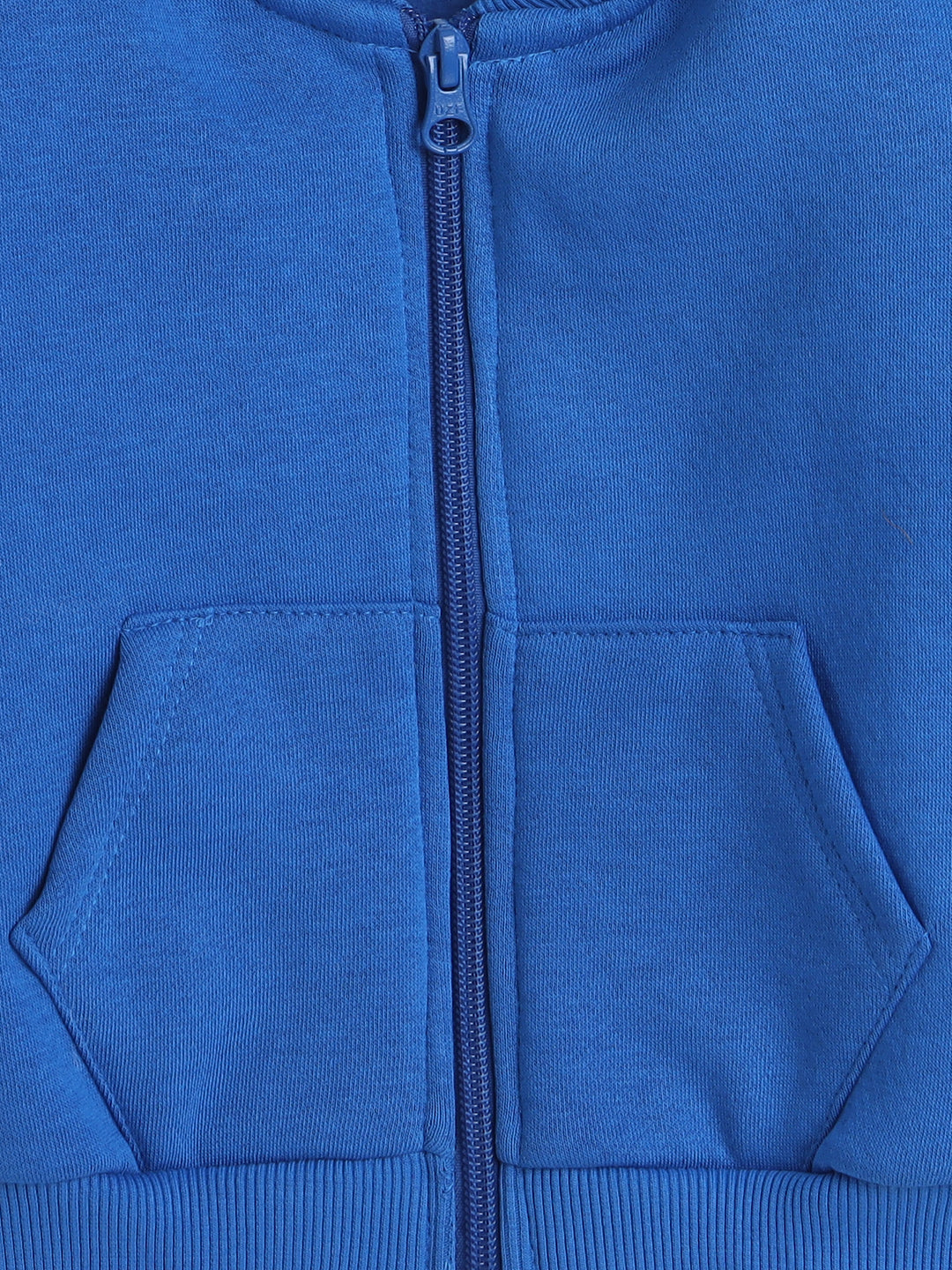 Knitting Doodles Kid's Jacket with Warm Fleece- Blue