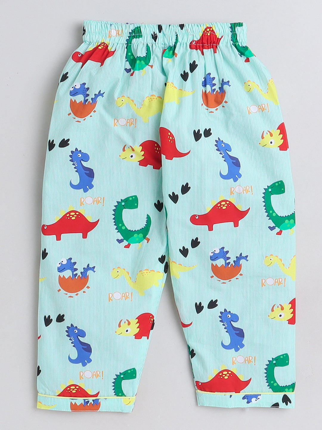 Dinosaurs Print Night Suit- Green