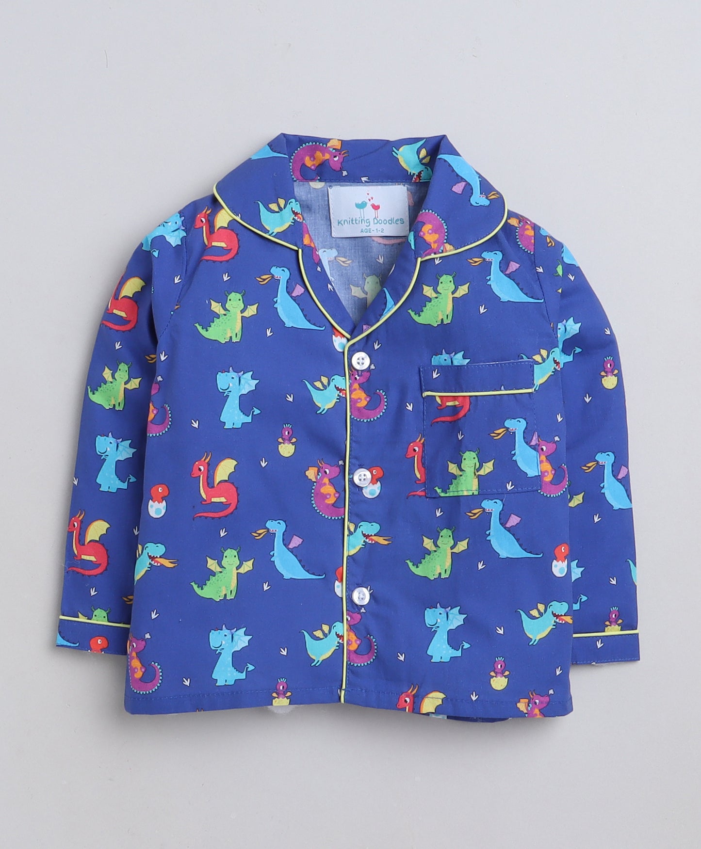 Dragons Print- Blue