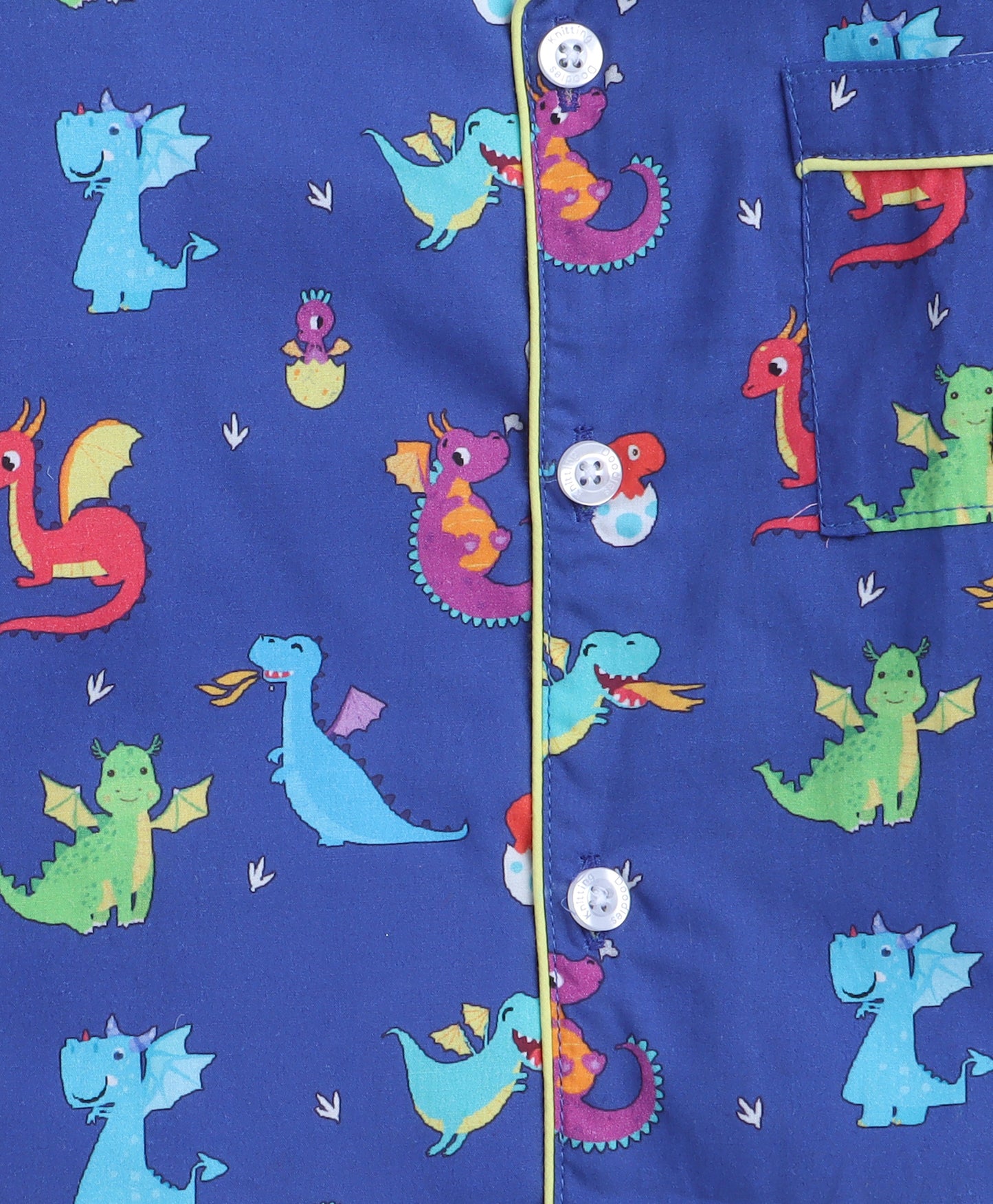 Dragons Print- Blue