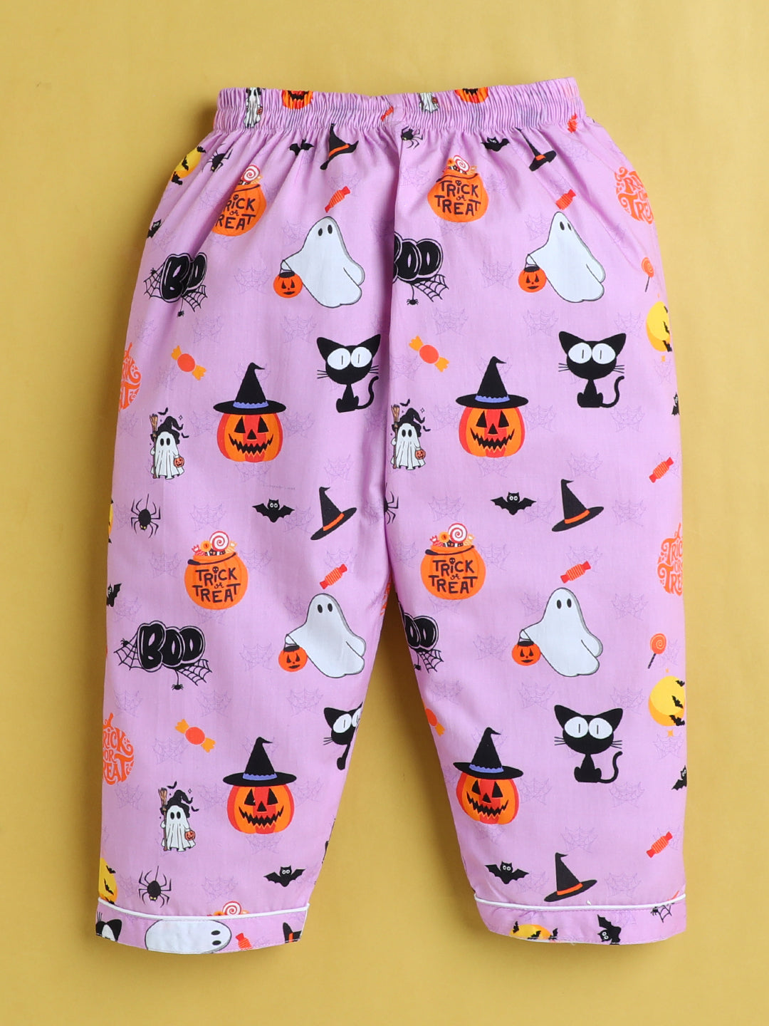 Haloween Print Nightsuit- Purple