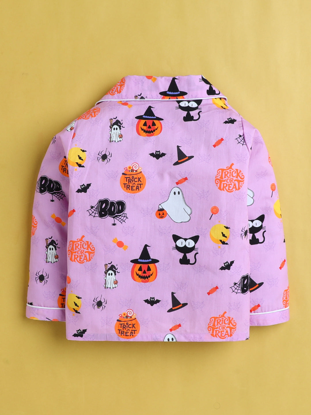 Haloween Print Nightsuit- Purple