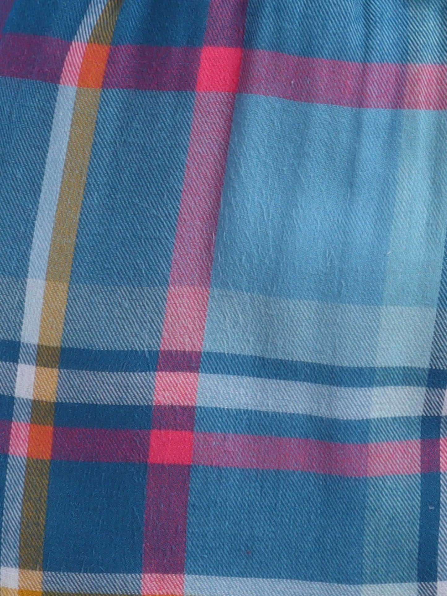 Multi Coloured Checks Night suit with Girl Power embroidery on pocket