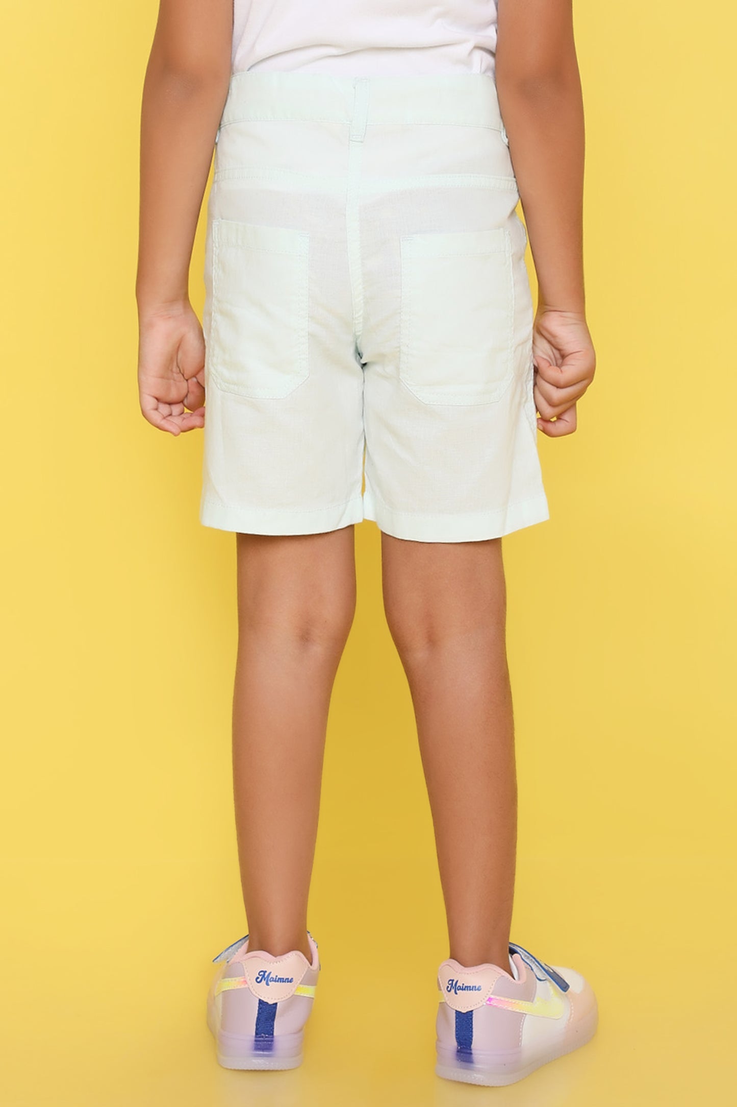 Boys' Shorts with Adjustable Waist- Light Blue
