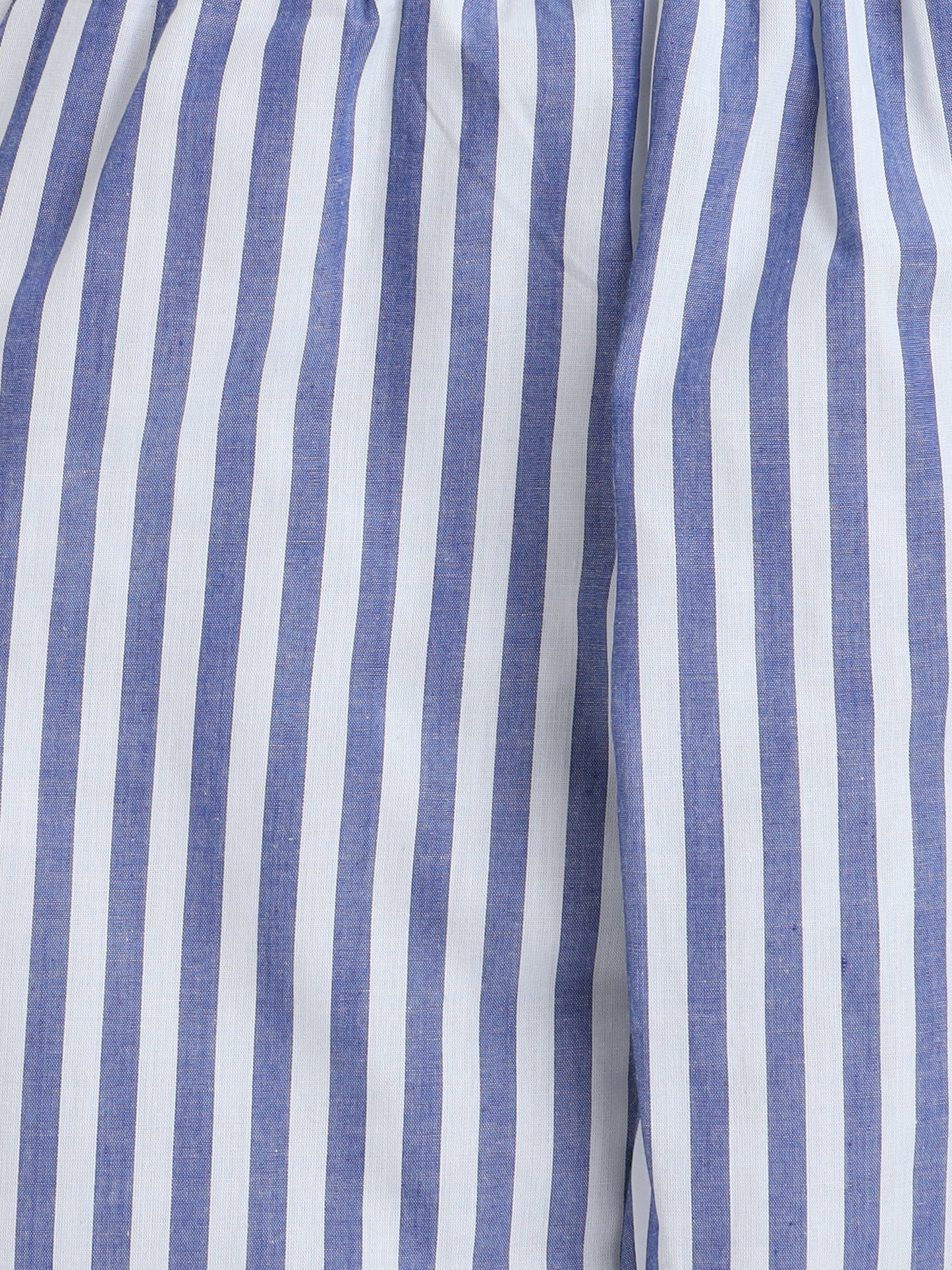 Blue and White Stripes Nightsuit with Lil Star Embrodiery on Pocket