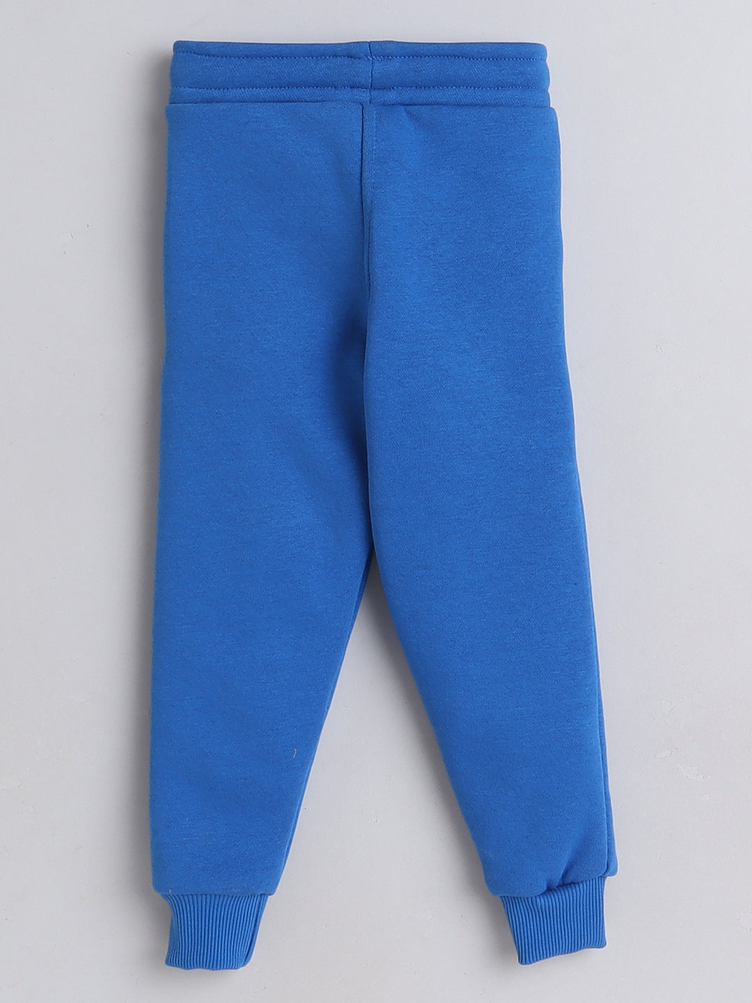 Knitting Doodles Kid's Trackpant with warm Fleece and Elasticated waist- Blue