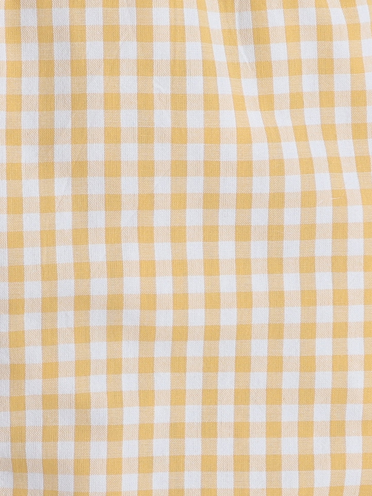 Yellow and White Checks Nightsuit with Dinosaur Embrodiery on Pocket