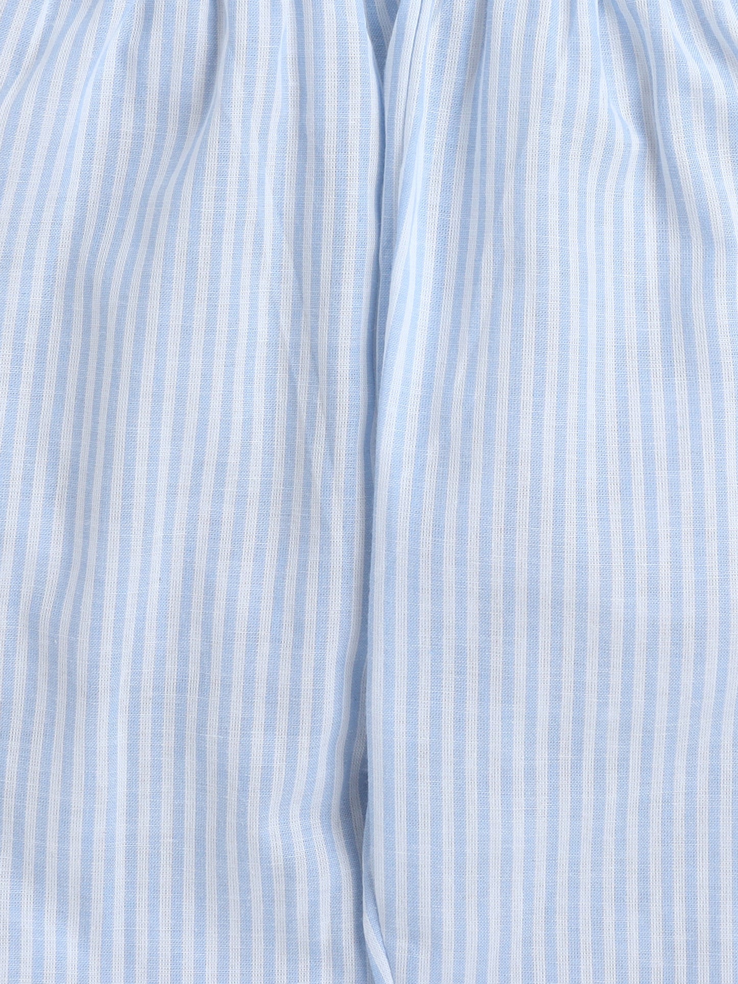 Blue and White Stripes Nightsuit with Football Embrodiery on Pocket