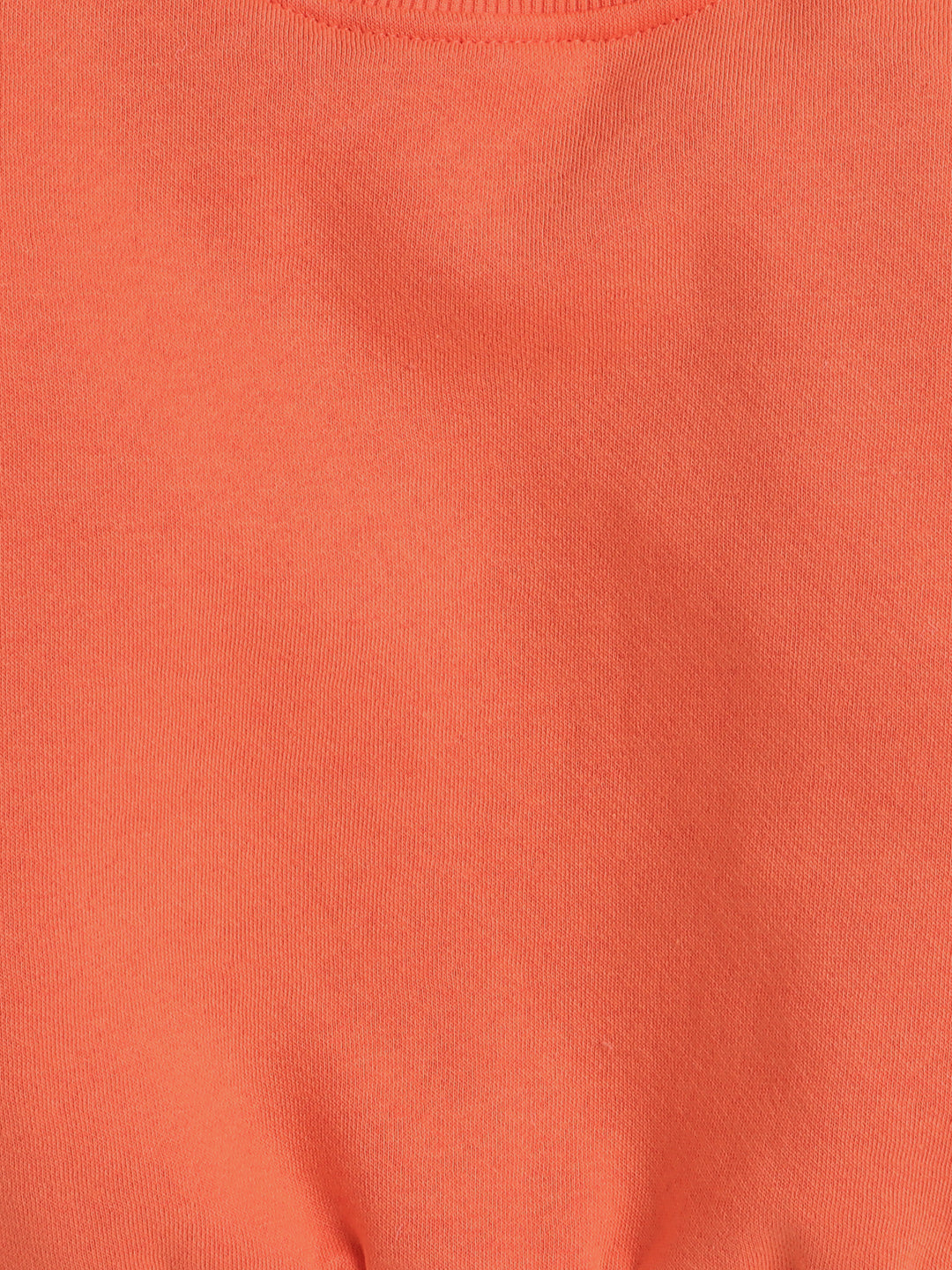 Knitting Doodles Kid's Sweatshirt with Warm Fleece- Orange