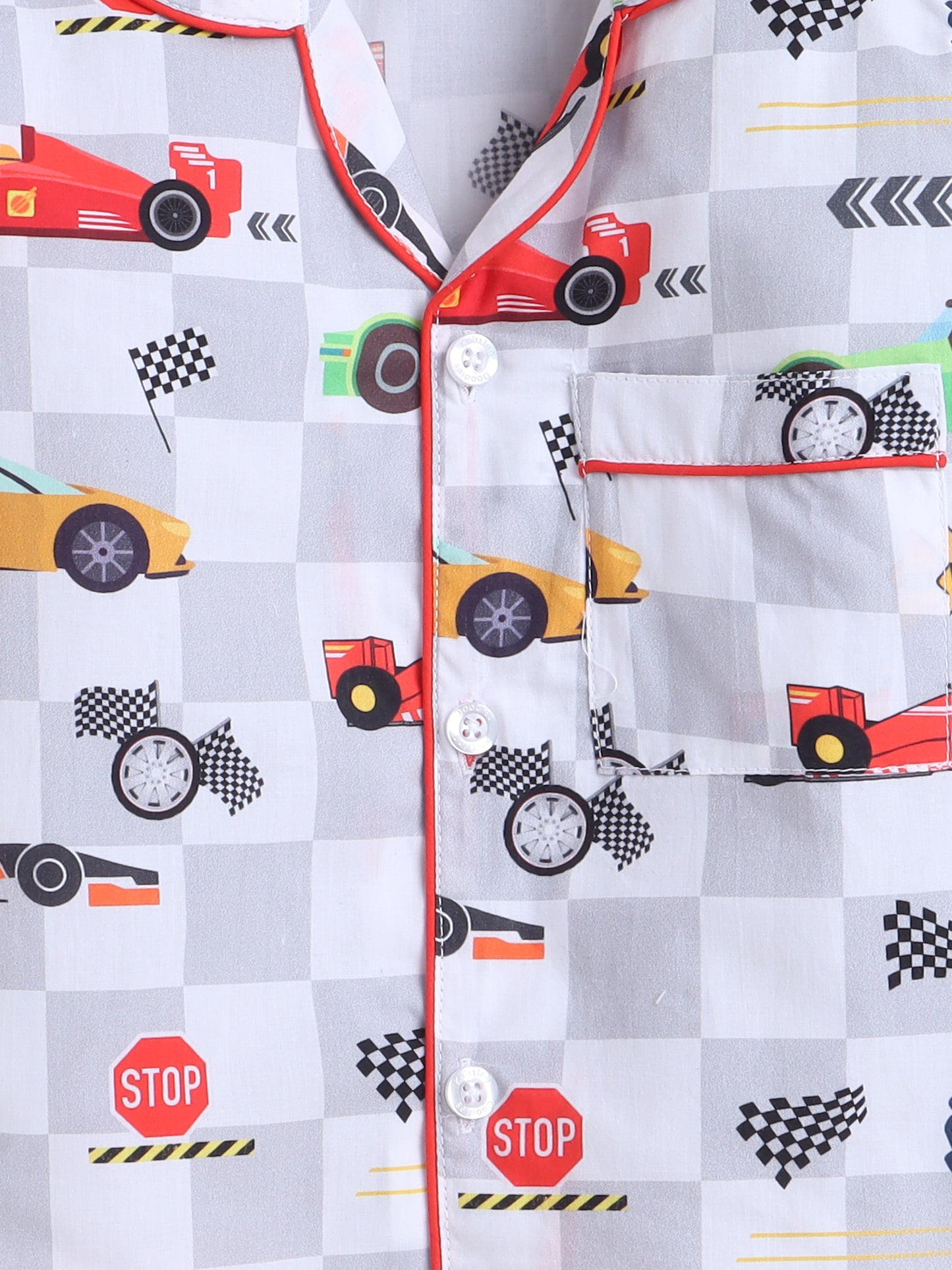 Racer Cars Print- Multi