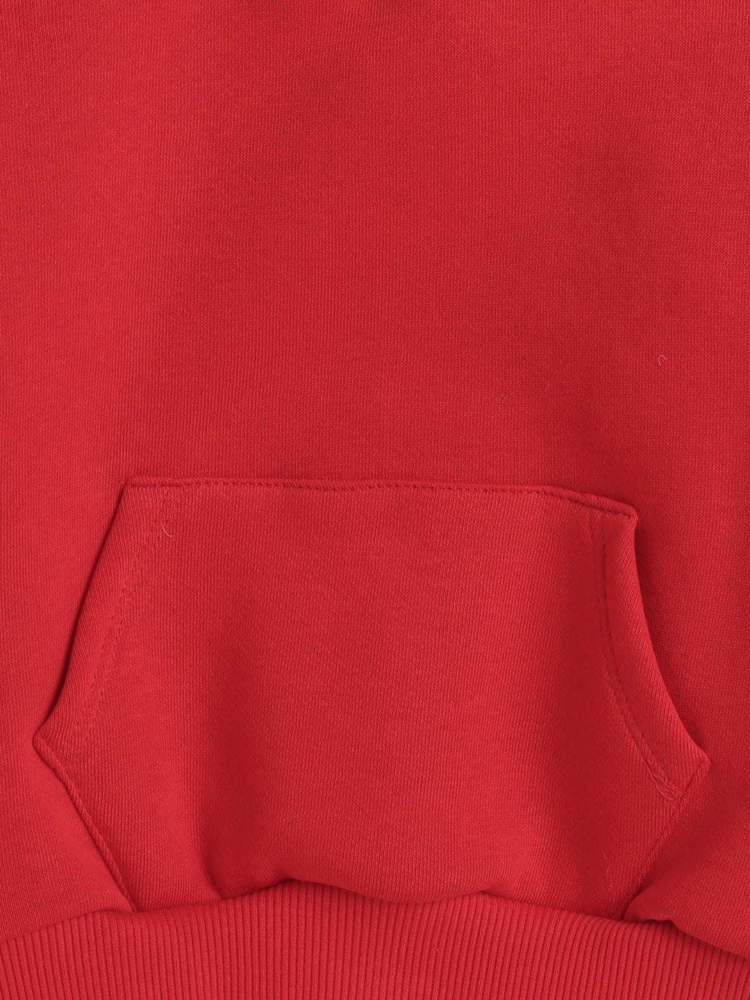 Perfect Print Sweatshirt with Fleece Lining- Red