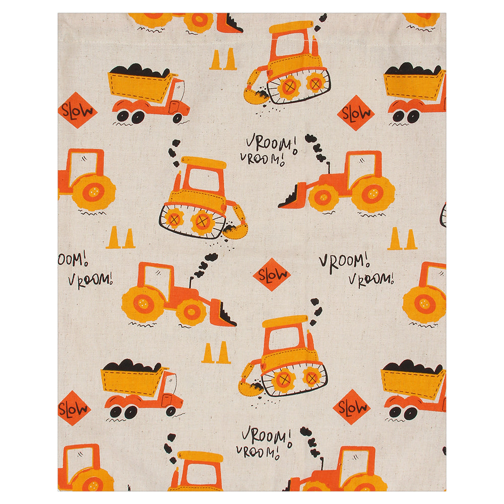 Construction Print Drawstring Bag
