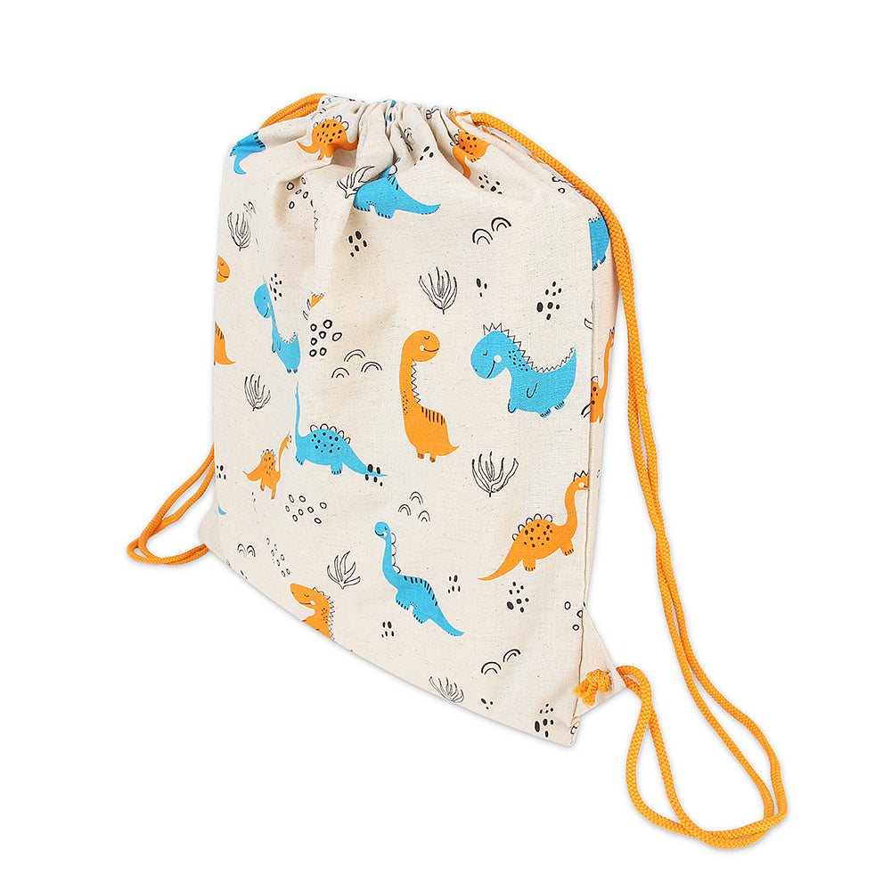 Dinosaur Print Drawstring Bag