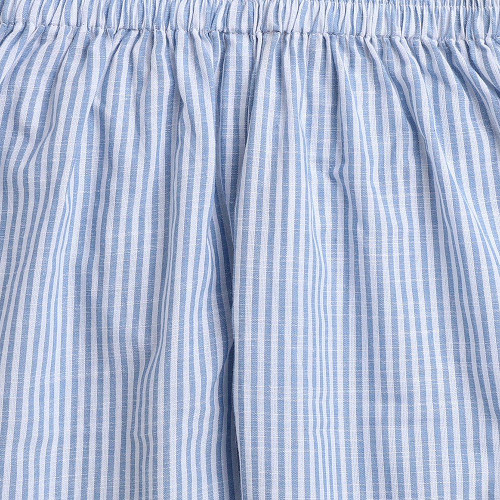 Little Heartbreaker Embroidery On Pocket- Light Blue