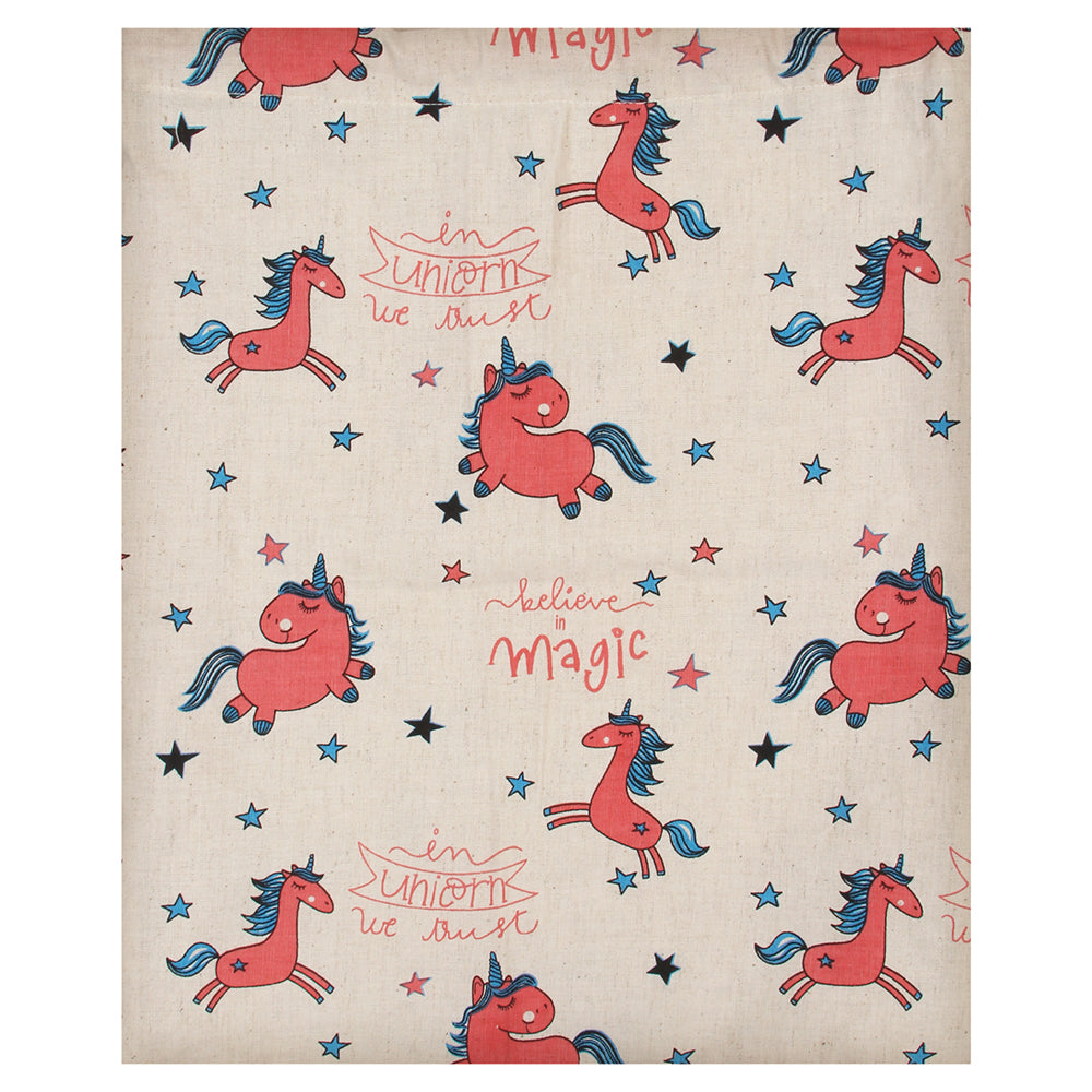 Unicorn Print Drawstring Bag