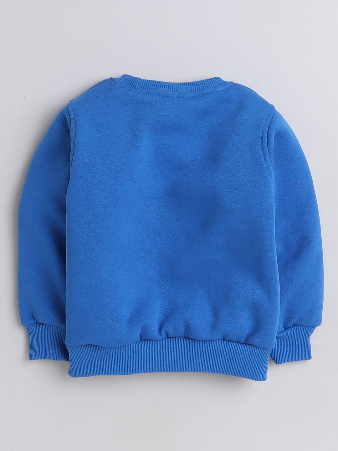 Knitting Doodles Kid's Sweatshirt with Warm Fleece- Blue