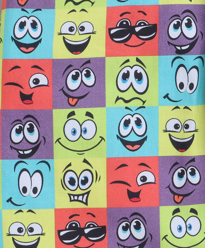 Funny Faces Print- Multi