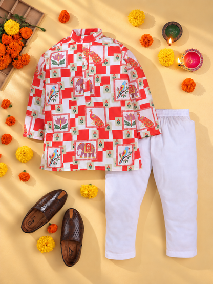 Diwali Stories Kurta Pyjama Set