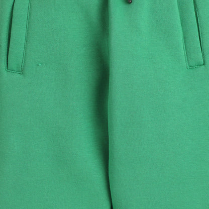 Trackpant with Fleece Lining and Elasticated waist- Green