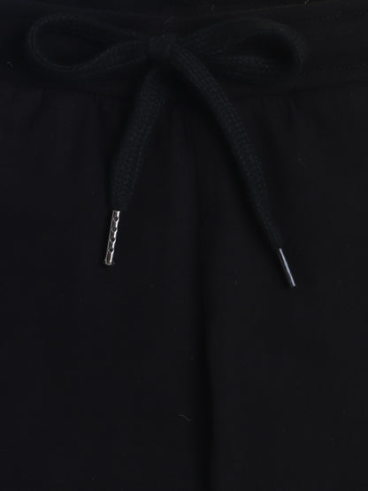 Boys' Cotton Playday Shorts Set with Cute Aeroplane Print- Black