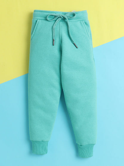 Trackpant with Fleece Lining and Elasticated waist- Turquoise