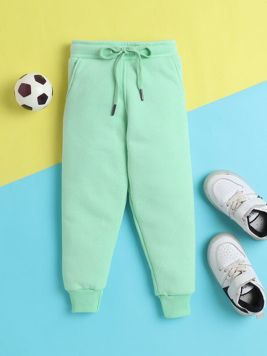 Trackpant with Fleece Lining and Elasticated waist- Sea Green