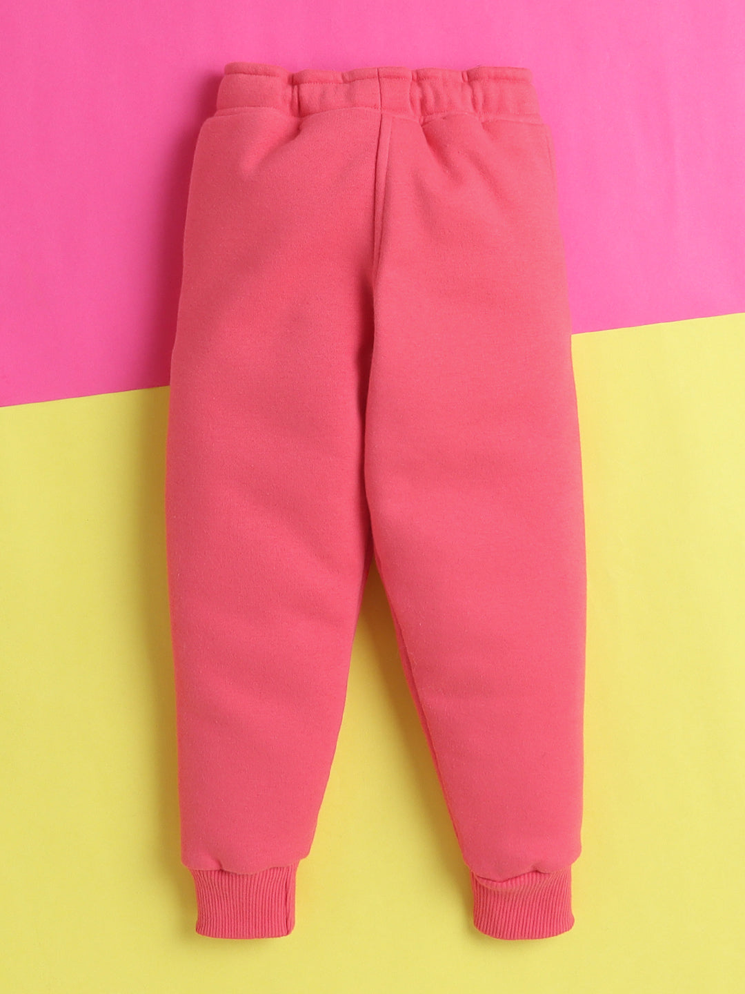 Trackpant with Fleece Lining and Elasticated waist- Pink