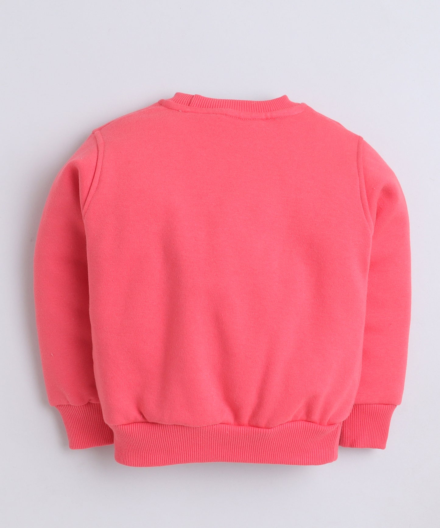 Daddy's Girl Embroidery Sweatshirt with Fleece Lining- Pink