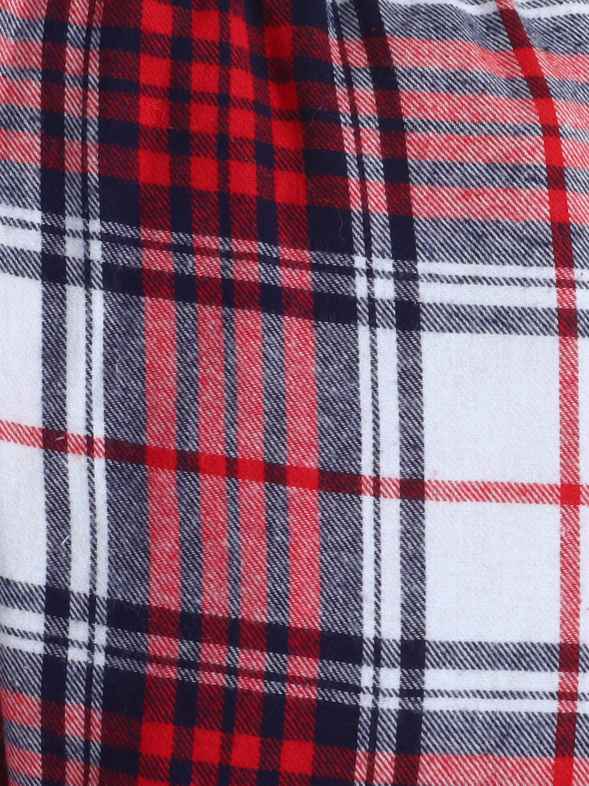 Red, Blue & White Checks Pure Cotton Nightsuit with Mama Love Embroidery