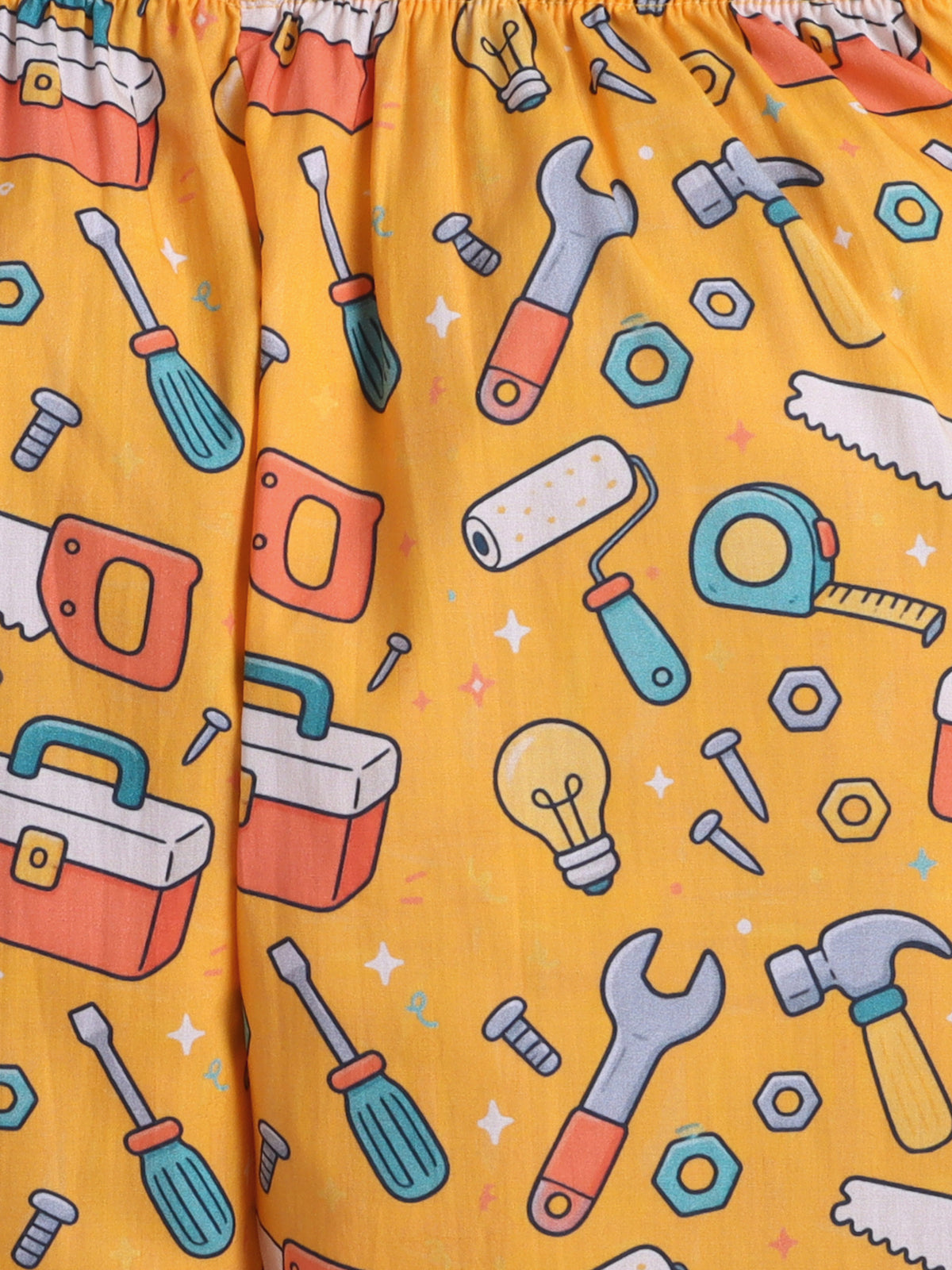 Tools & Workshop Print Pure Cotton Full Sleeves Nightsuit