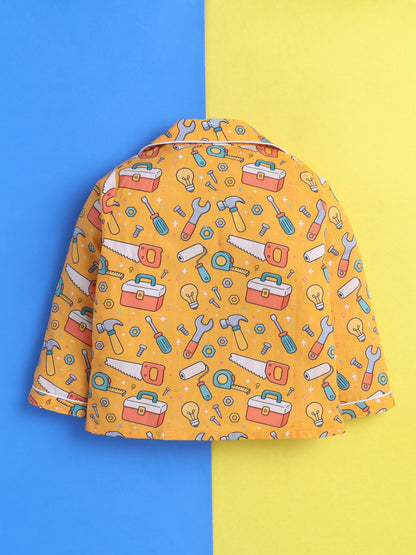 Tools & Workshop Print Pure Cotton Full Sleeves Nightsuit