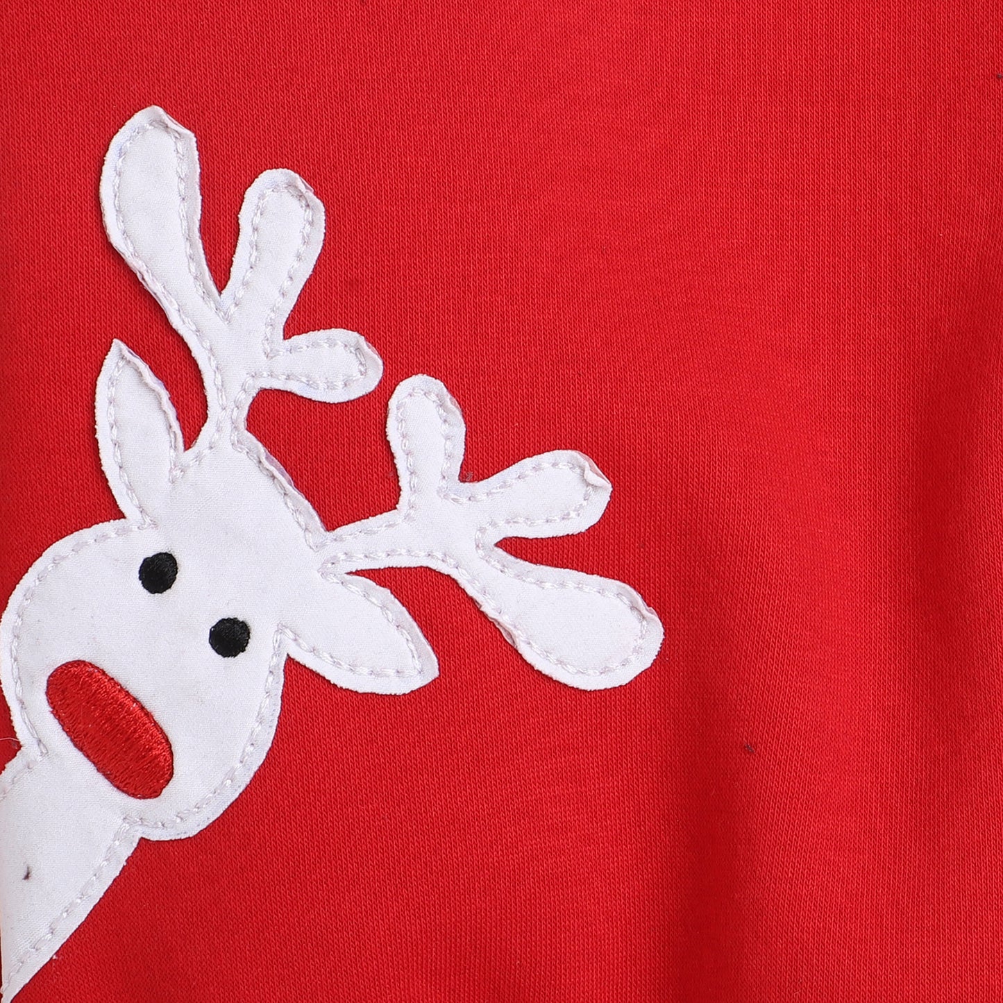 Rudolf Sweatshirt With Fleece Lining- Red