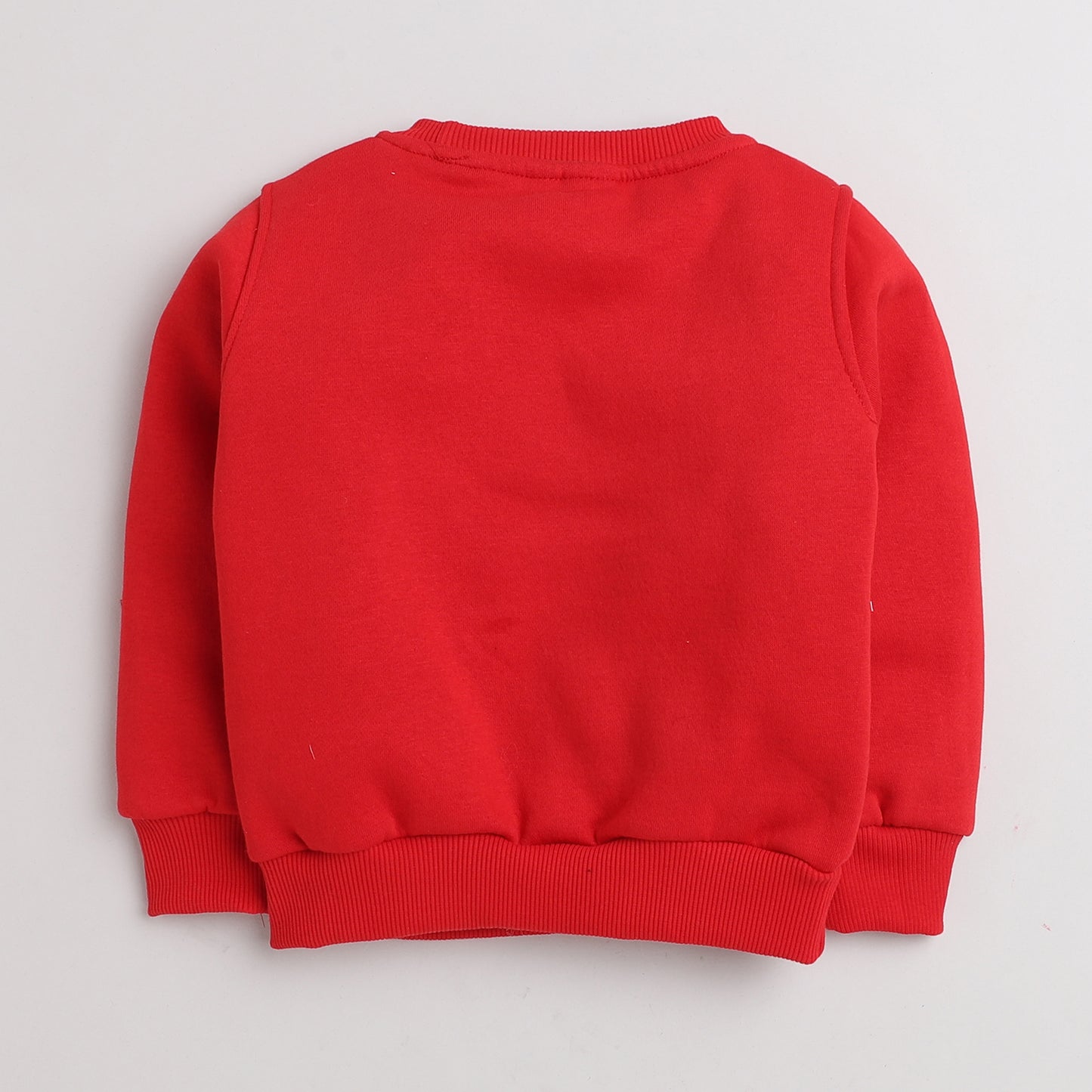 Rudolf Sweatshirt With Fleece Lining- Red