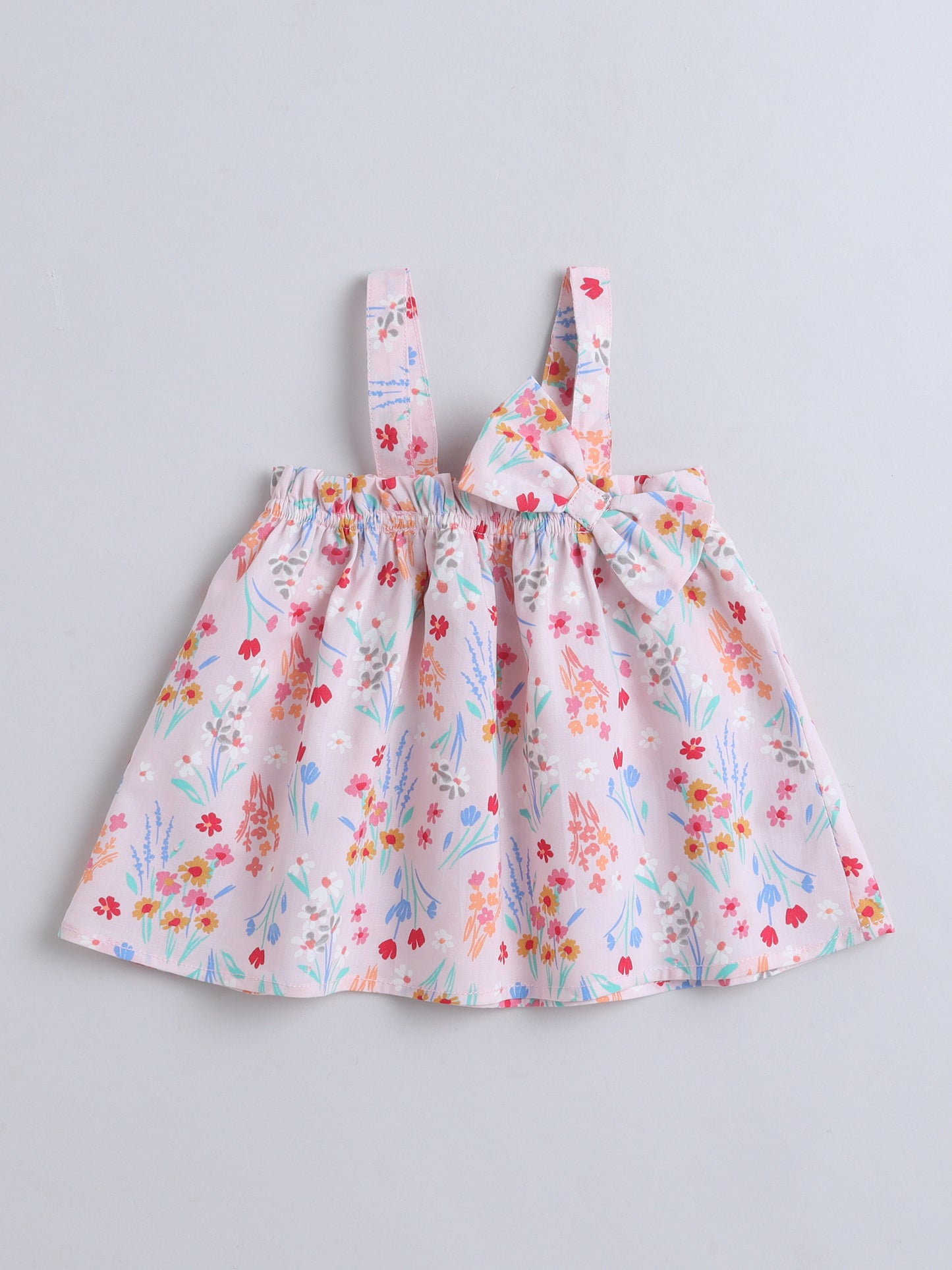 Floral Print Coord set with and Pleated Pants- Pink