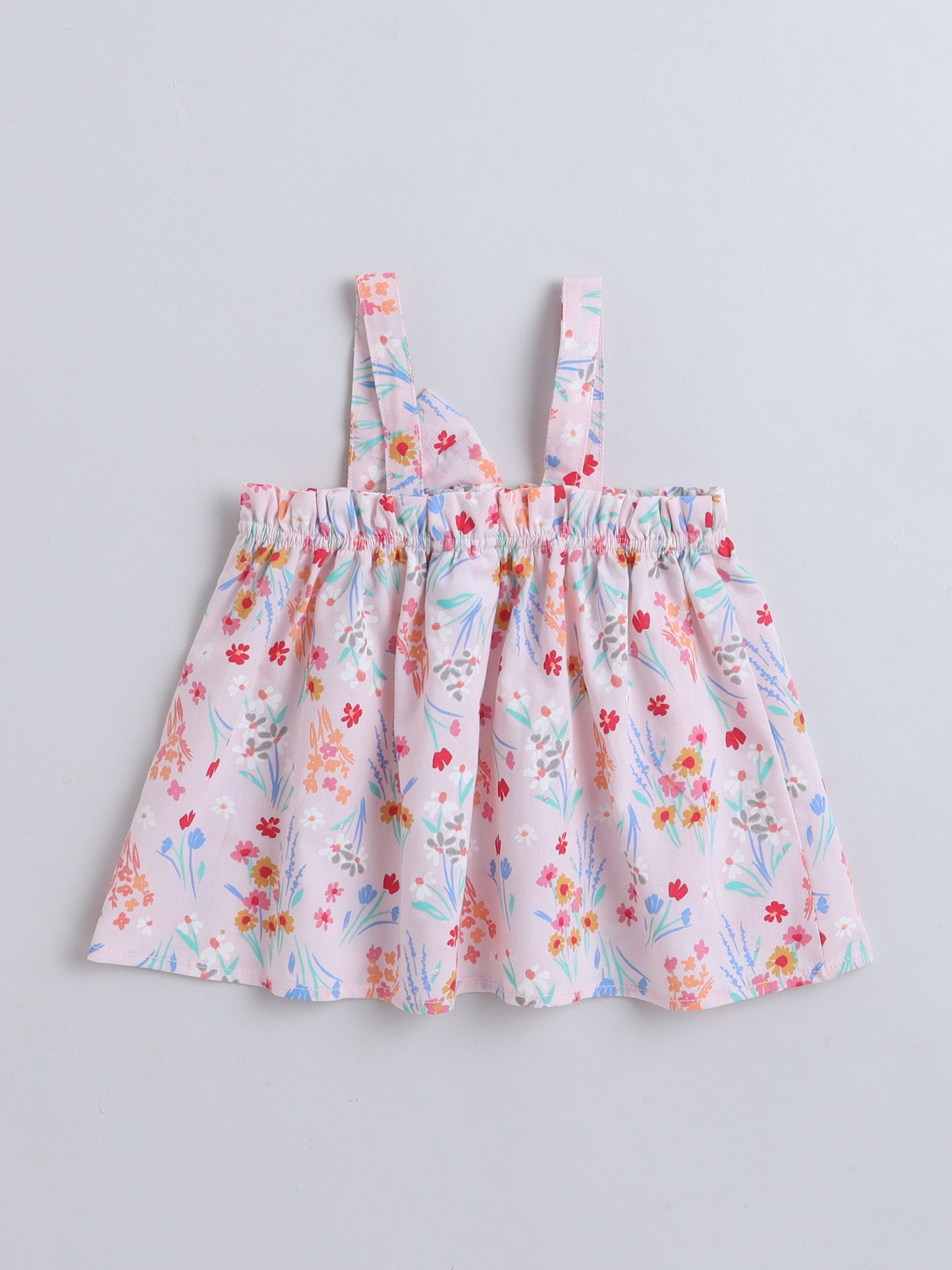 Floral Print Coord set with and Pleated Pants- Pink
