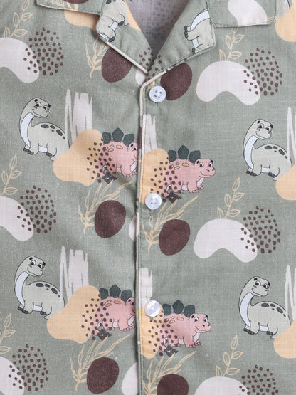 Dino Adventure Cotton Slub Co-ord Set