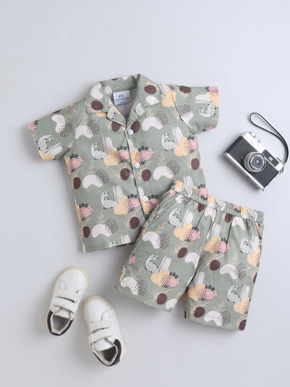 Dino Adventure Cotton Slub Co-ord Set