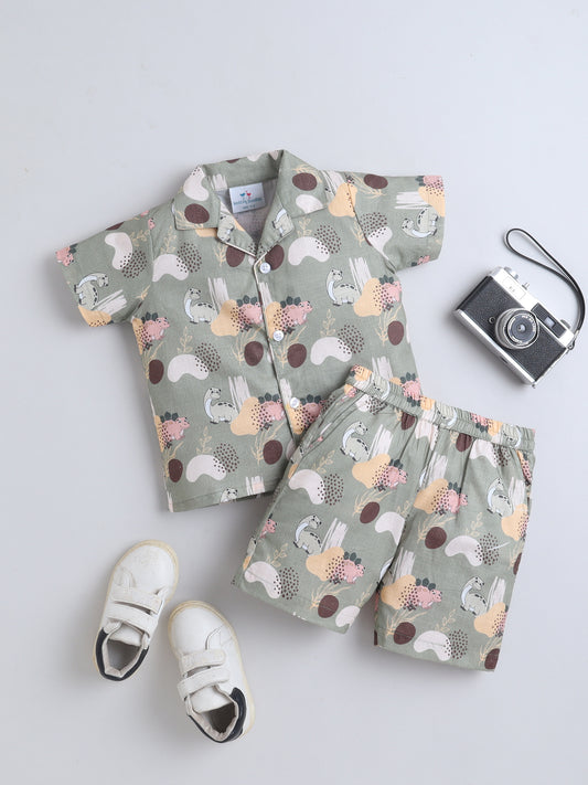 Dino Adventure Cotton Slub Co-ord Set