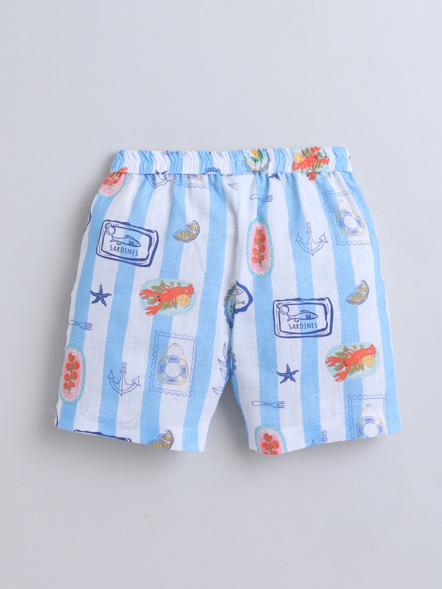 Coastal Stripes Cotton Slub Co-ord Set