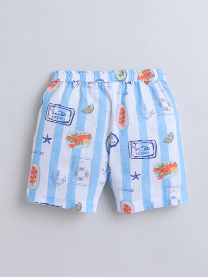 Coastal Stripes Cotton Slub Co-ord Set