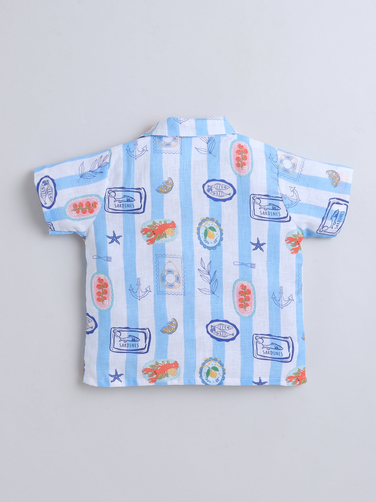 Coastal Stripes Cotton Slub Co-ord Set