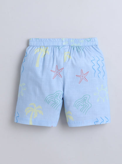 Beach Vibes Cotton Slub Co-ord Set