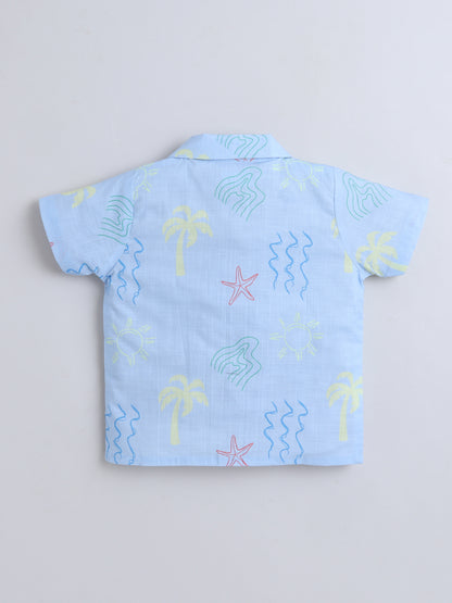 Beach Vibes Cotton Slub Co-ord Set