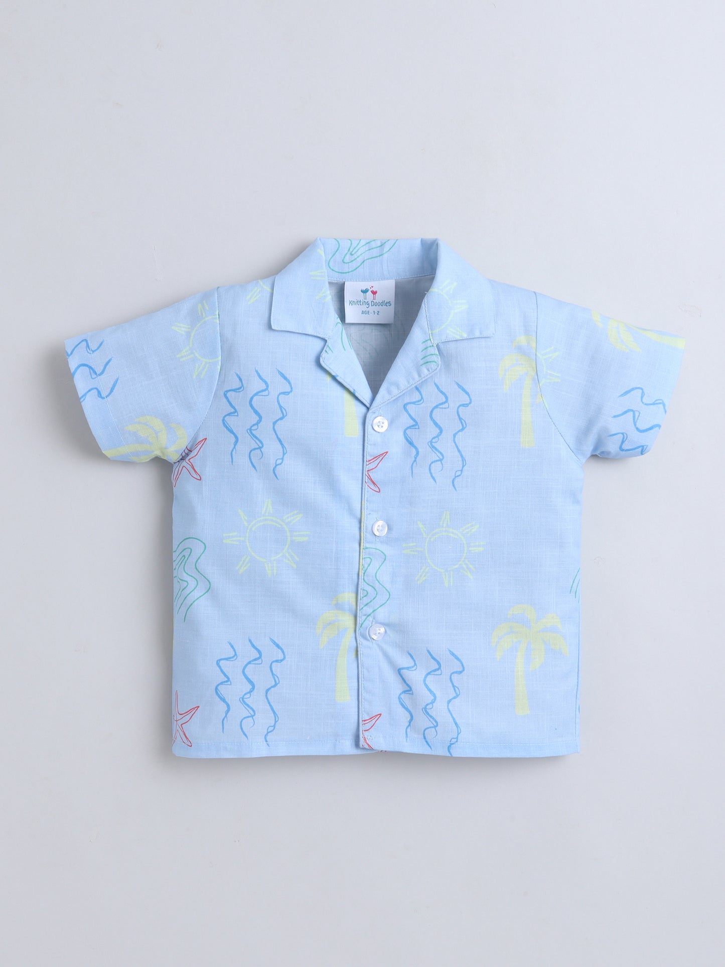 Beach Vibes Cotton Slub Co-ord Set