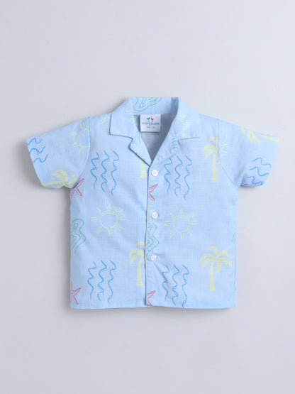 Beach Vibes Cotton Slub Co-ord Set