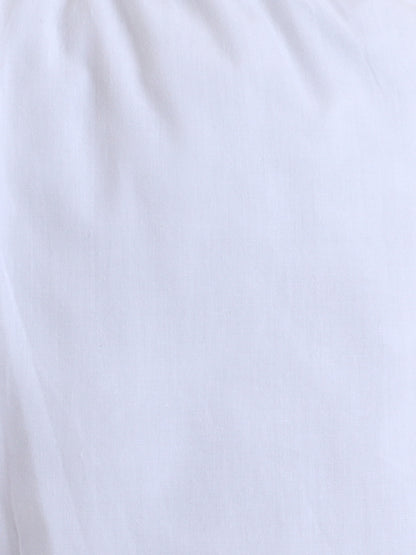 Blue Meadow Cotton Poplin Kurta Pyjama Set