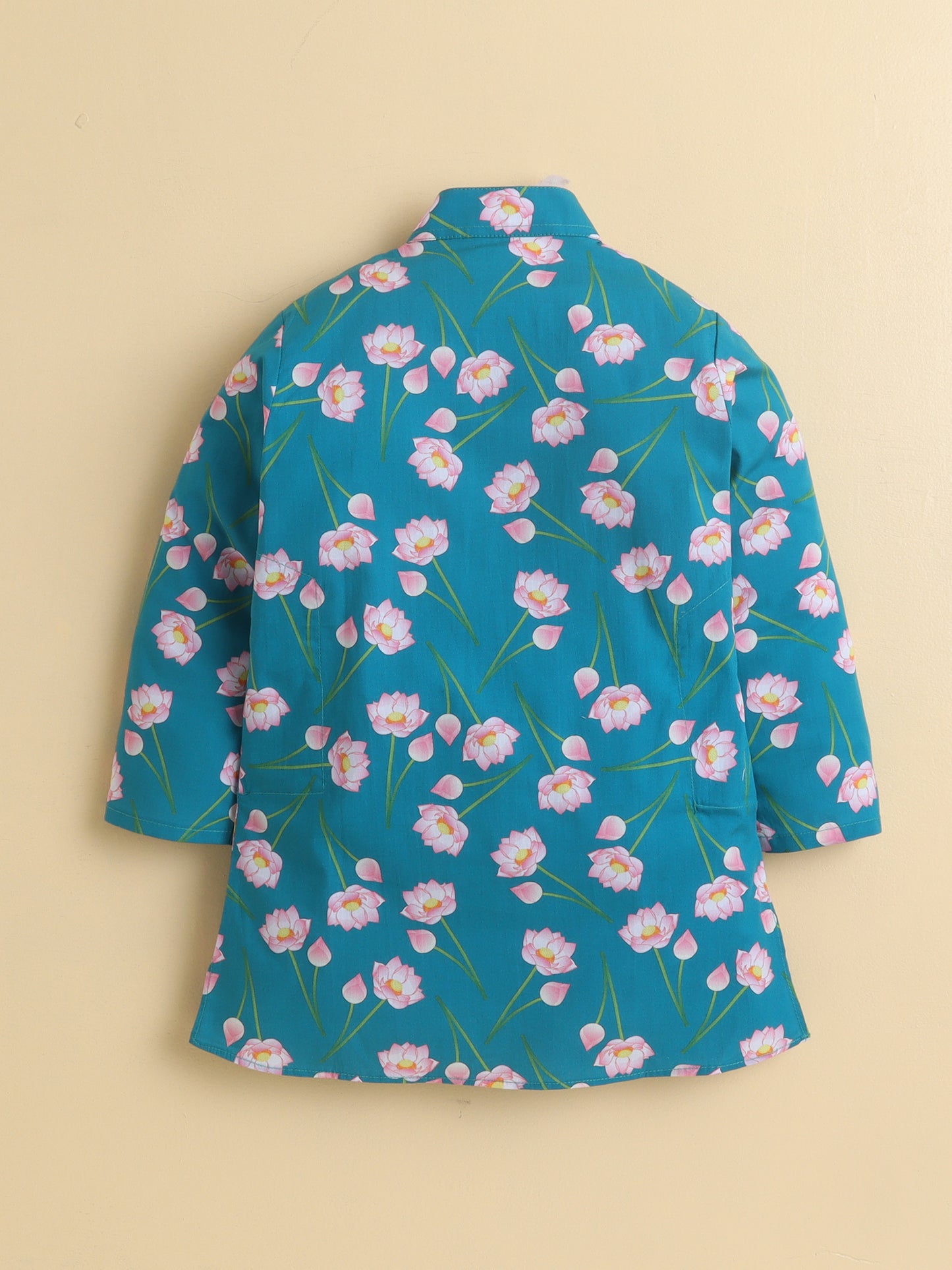 Lotus Cotton Poplin Kurta Pyjama Set