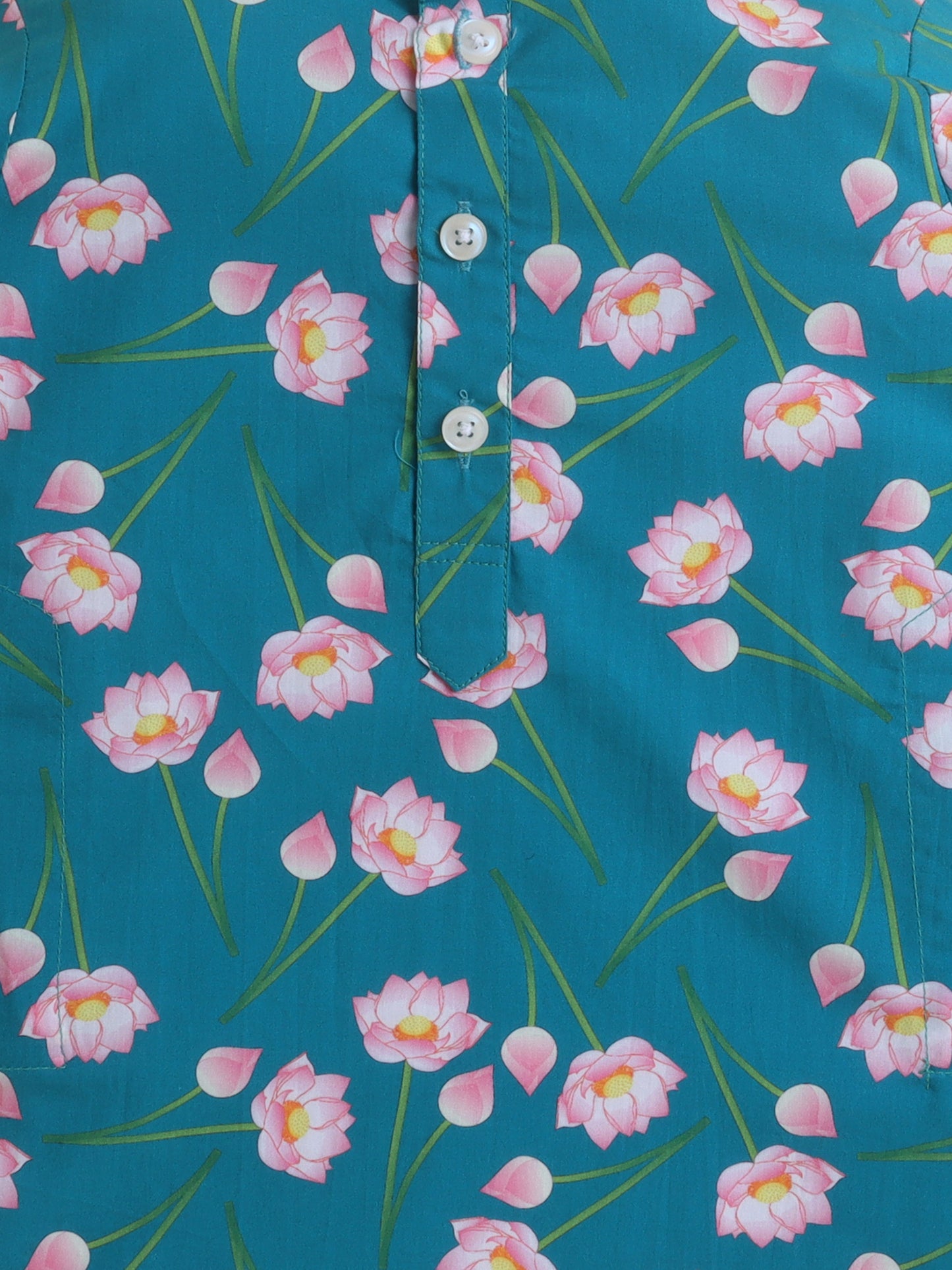 Lotus Cotton Poplin Kurta Pyjama Set