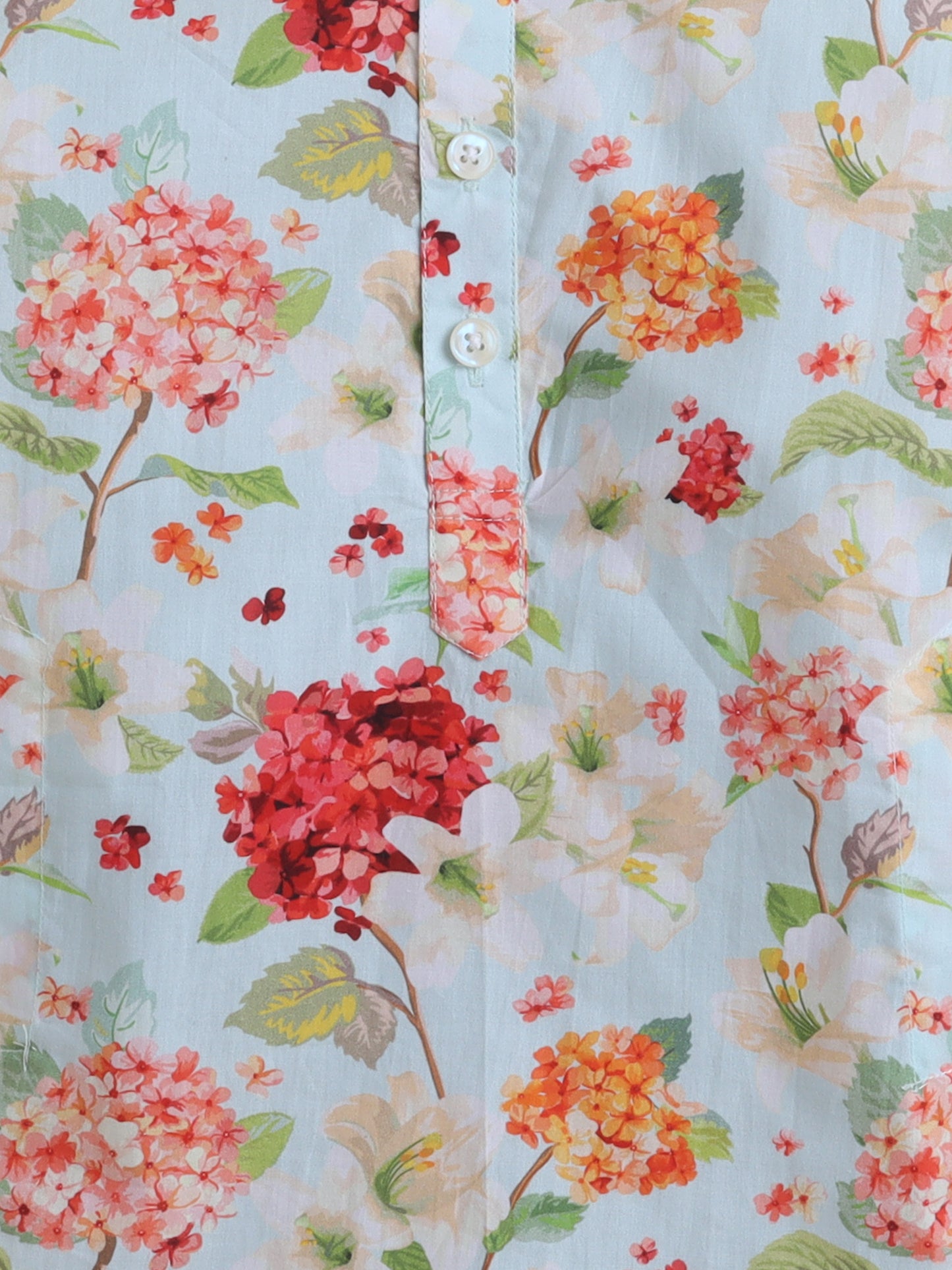 5️⃣ Vintage Garden Floral Kurta Pyjama Set